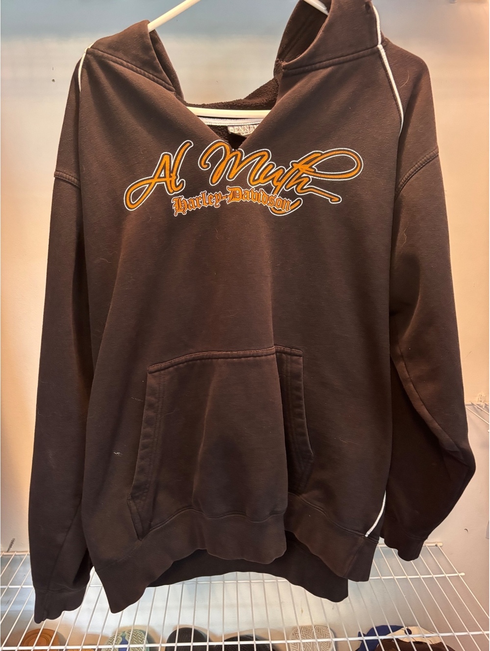 Pennant Al Muth Harley-Davidson Brown Hoodie XL